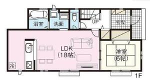 1F 間取り図の画像です