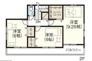 2F 間取り図の画像です